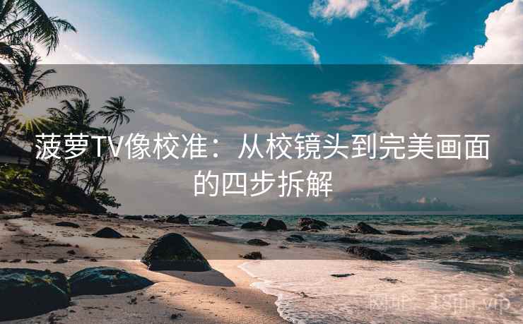 菠萝TV像校准：从校镜头到完美画面的四步拆解