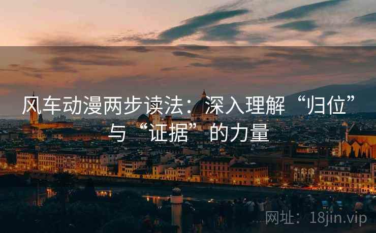 风车动漫两步读法：深入理解“归位”与“证据”的力量